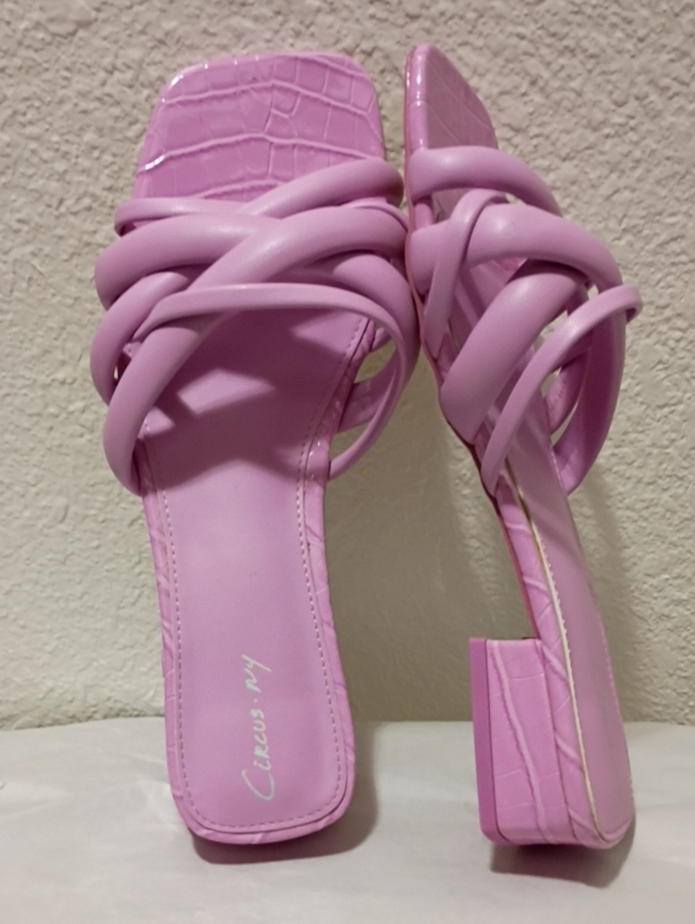 Circus by Sam Edelman Pink Strappy Slide Sandals Size 8